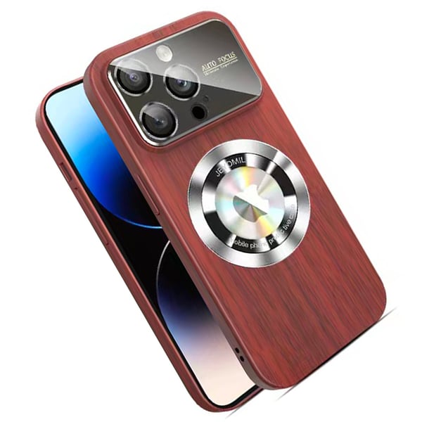 iPhone 12 pro max -  Trätexturerat Magsafe Trådlöst Laddningsskal