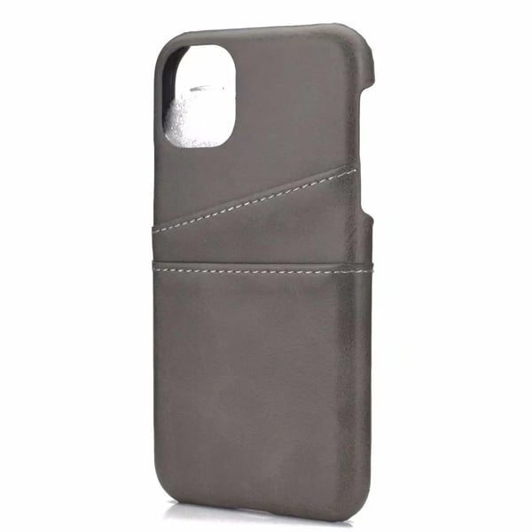 iPhone 15 Plus - Slimmat PU-läderfodral med 2-kortfack