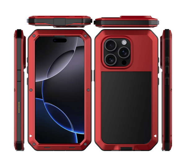 iPhone 16 Pro Max - Skyddande HEAVY DUTY Aluminium Skal