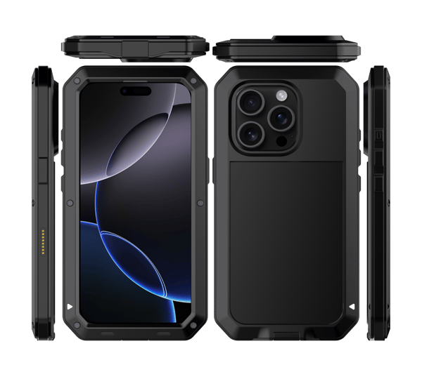 iPhone 16 Pro Max - Skyddande HEAVY DUTY Aluminium Skal