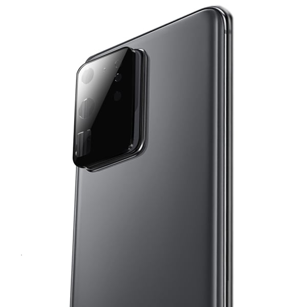 S20 Ultra Kameralinsskydd 9H Härdat glas + Titanlegeringsram
