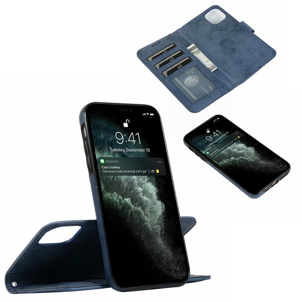 iPhone 12 Pro - Genomtänkt Plånboksfodral (Dubbelfunktion)