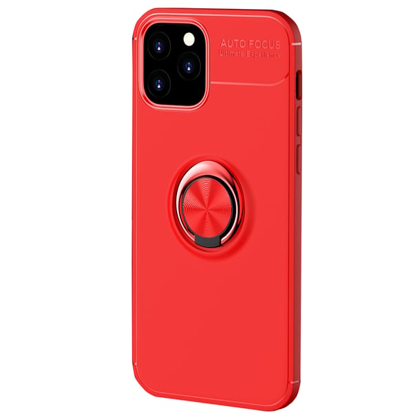 iPhone 13 Pro Max - Skyddande Stilrent Skal med Ringhållare