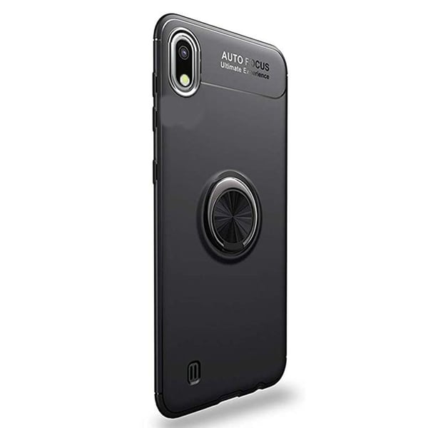 Samsung Galaxy A10 - Praktiskt Skyddande Skal med Ringhållare