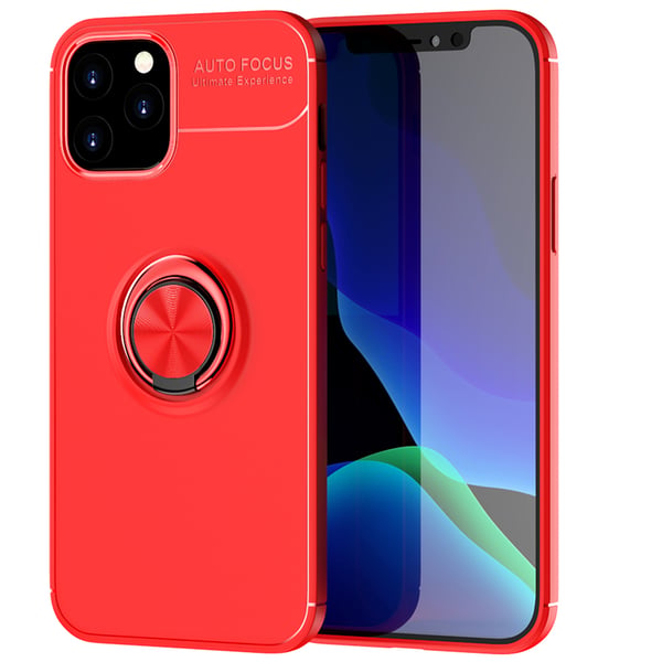 iPhone 13 Pro Max - Skyddande Stilrent Skal med Ringhållare