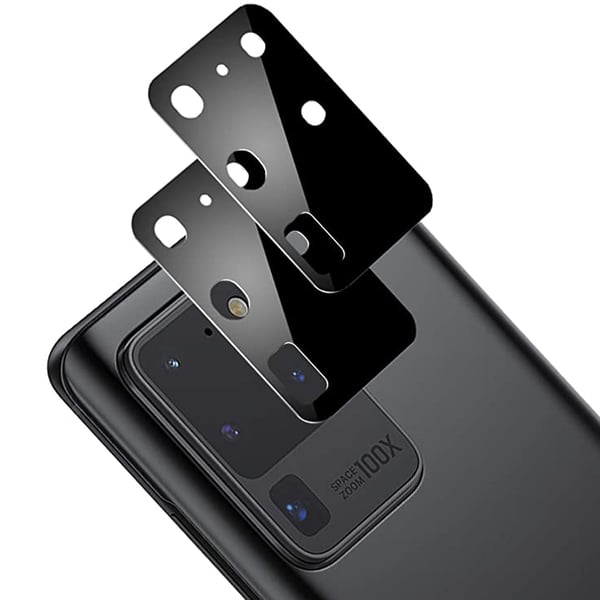 S20 Ultra Kameralinsskydd 9H Härdat glas + Titanlegeringsram