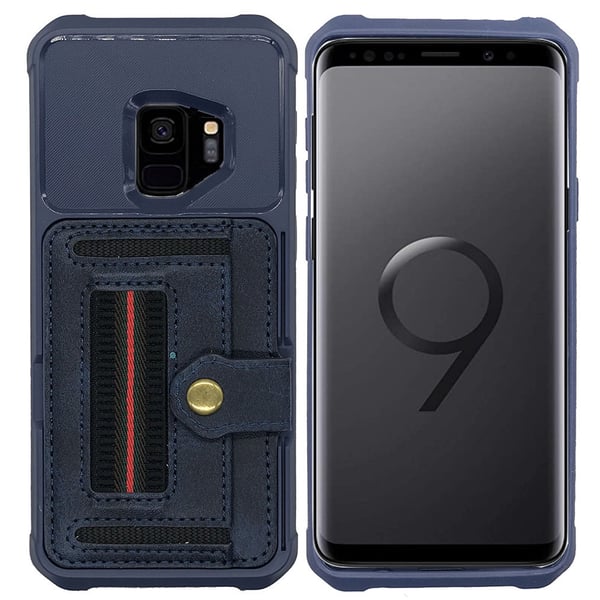 Elegant Skal med Kortfack - Samsung Galaxy S9