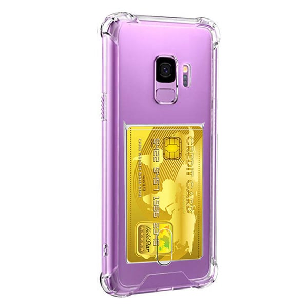 Stötdämpande Skal med Kortfack - Samsung Galaxy S9