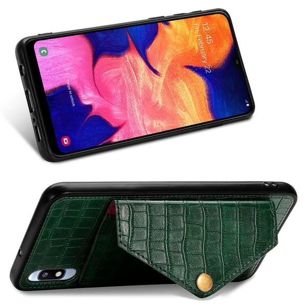 Elegant Skal med Kortfack - Samsung Galaxy A10