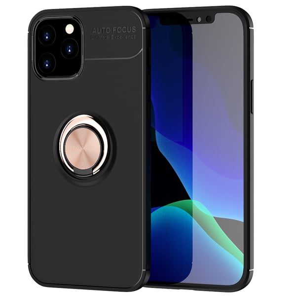 iPhone 13 Pro Max - Skyddande Stilrent Skal med Ringhållare