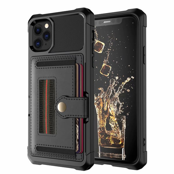 iPhone 11 Pro - Elegant Skyddsskal med Kortfack