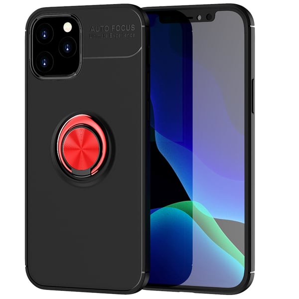 iPhone 13 Pro Max - Skyddande Stilrent Skal med Ringhållare