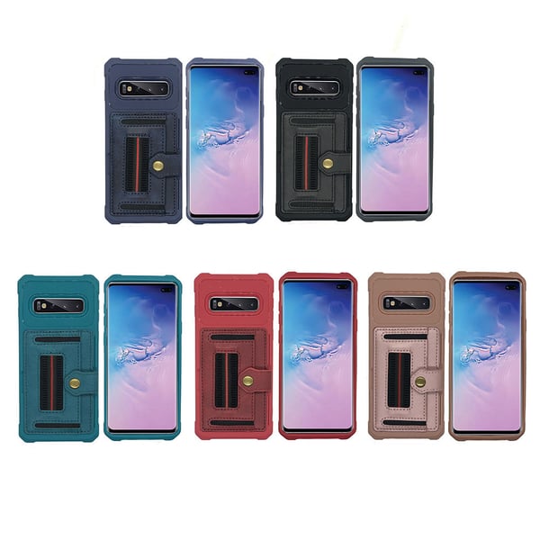 Samsung Galaxy S10 - Effektfullt Skal med Korthållare
