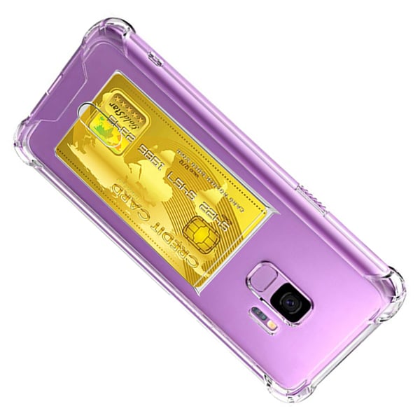 Stötdämpande Skal med Kortfack - Samsung Galaxy S9