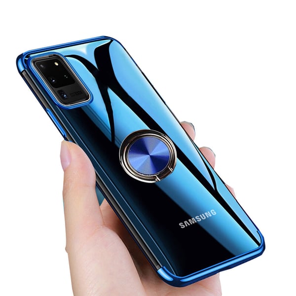 Samsung Galaxy S20 Ultra - Robust Silikonskal med Ringhållare
