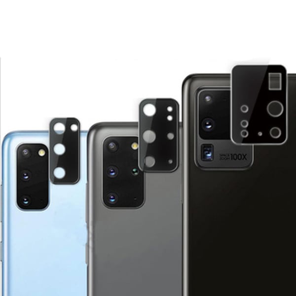 S20 Full Cover Kameralinsskydd i Härdat glas + Titanlegeringsram