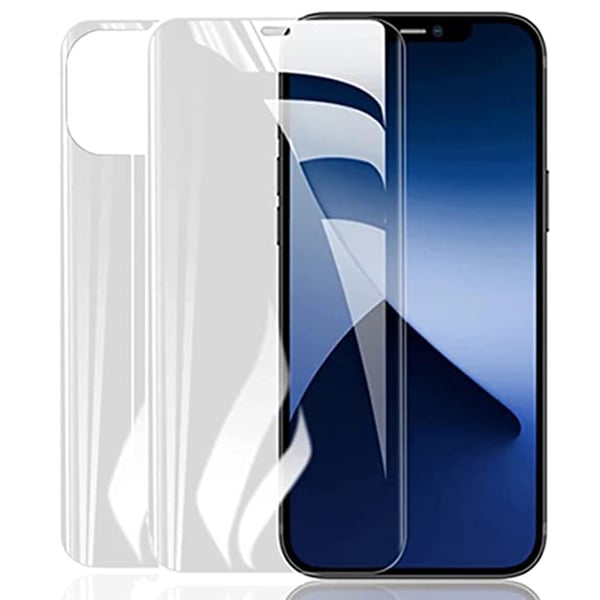 3-PACK iPhone 13 - Skärmskydd i Hydrogel (Fram & baksida)