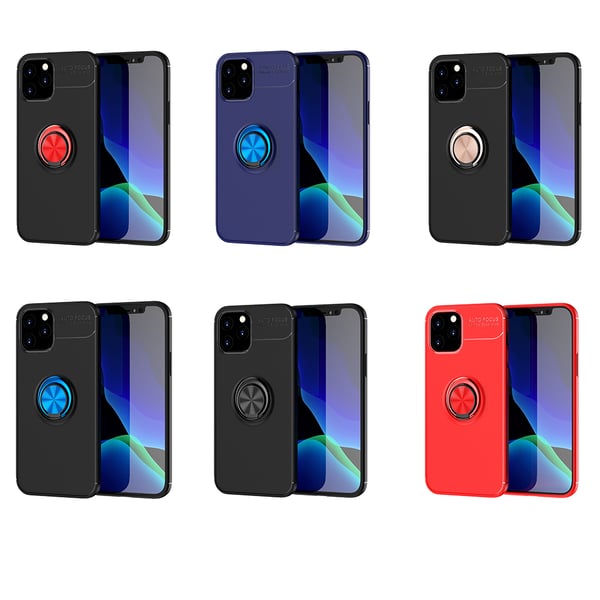 iPhone 13 Pro Max - Skyddande Stilrent Skal med Ringhållare