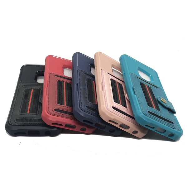 Elegant Skal med Kortfack - Samsung Galaxy S9