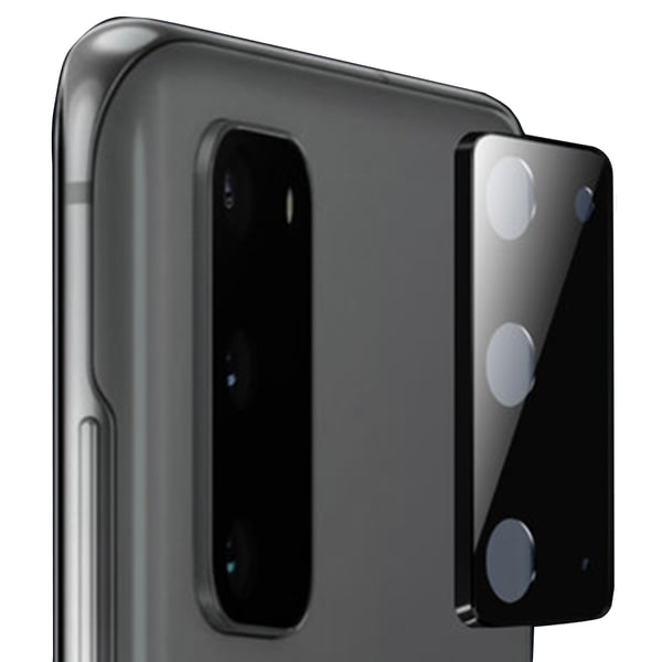 S20 Full Cover Kameralinsskydd i Härdat glas + Titanlegeringsram
