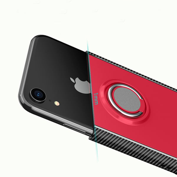 iPhone XR - Skyddsskal med Ringhållare