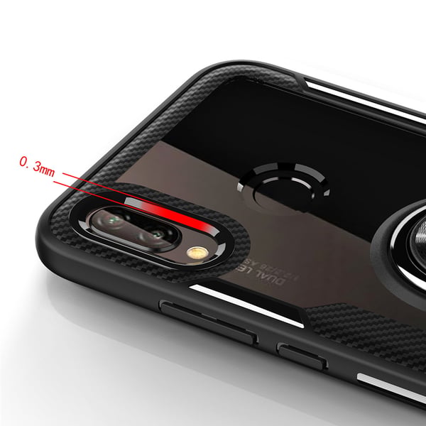 Stilrent Skal med Ringhållare - Huawei P20 Lite
