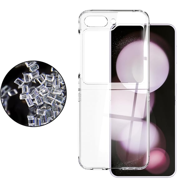 Galaxy Z Flip 6 - Praktiskt Mjukt silikon TPU/PC-skal