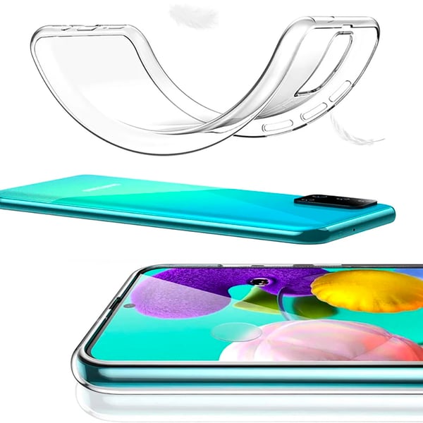 A16 5G Samsung Mobilskal Transparent Reptåligt Silikon
