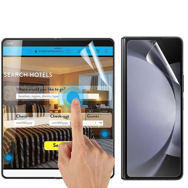 Samsung Galaxy Z Fold 7 Transparent Skärmskydd Fram & Bak 0,3mm