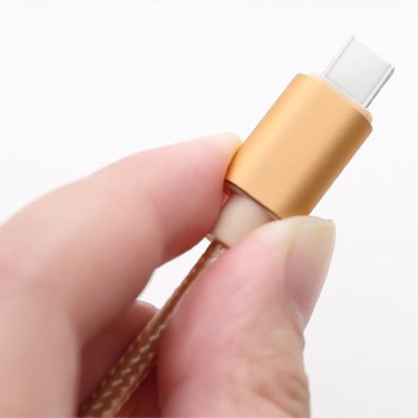 300cm Slitstark USB-C/Type-C Leman Snabbladdningskabel