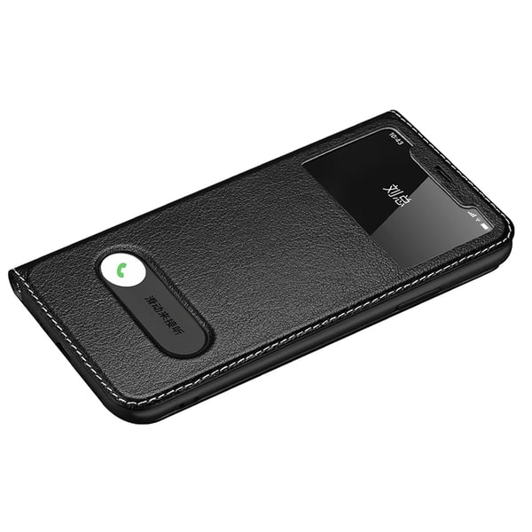 iPhone 14 Skyddsskal Äkta Läder  Lyxig Känsla