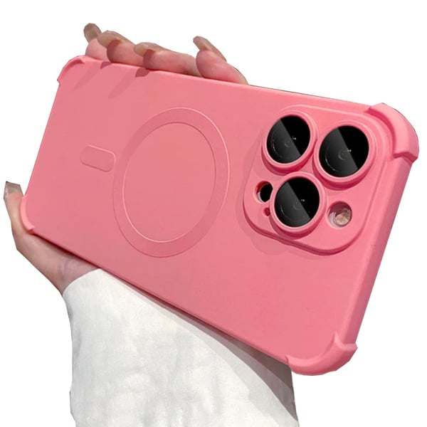 iPhone 14 Pro -  Silikonskal med Magnetiskt Stötskydd