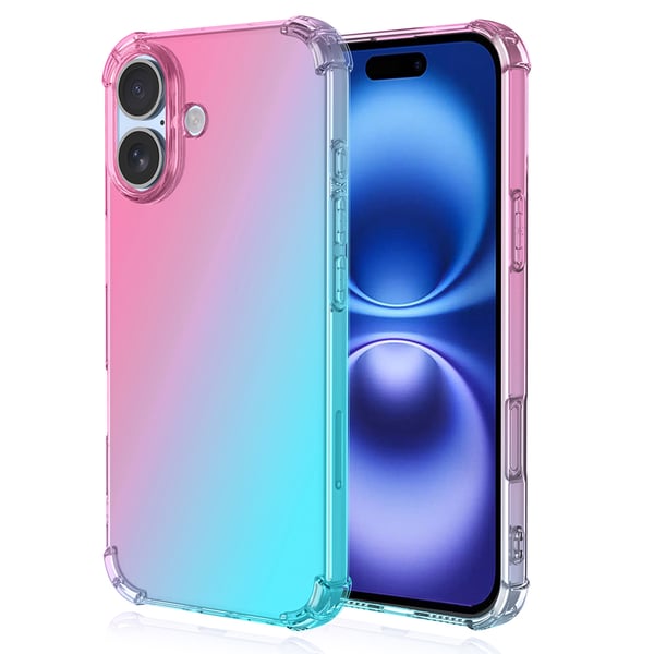 iPhone 16 - Stilrent Skyddande Gradient Silikonskal