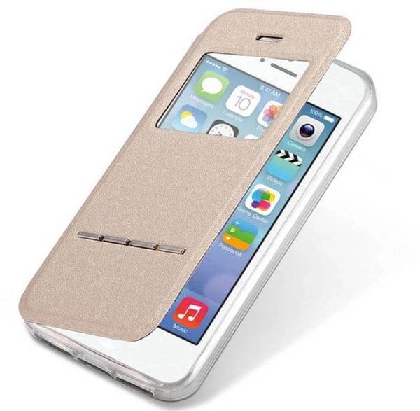 Exklusivt Smartfodral med Fönster & Svarsfunktion för iPhone 8