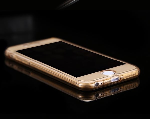 Dubbelsidigt Silikonfodral med TOUCHFUNKTION till iPhone SE 2022
