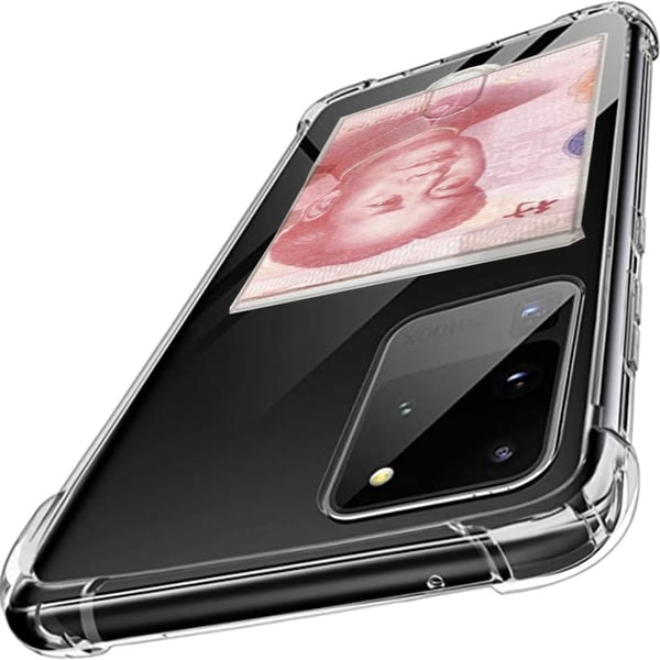 Samsung Galaxy S20 Ultra - Rejält Skyddsskal med Korthållare