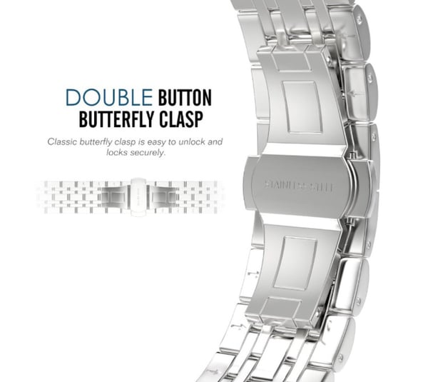 Apple Watch 4 - 40mm - Exklusiv Stilren stållänk