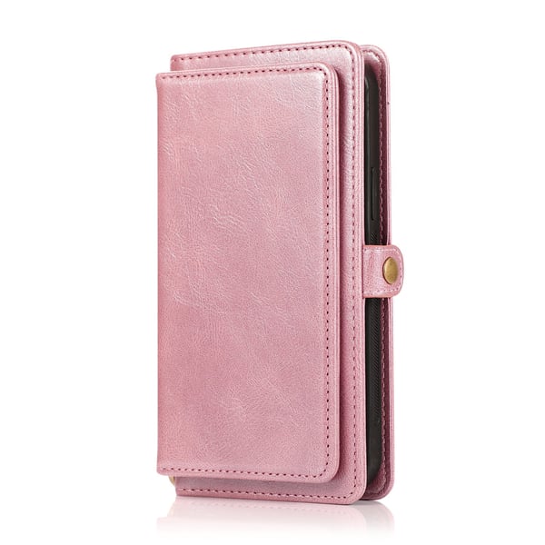 iPhone 15 Pro - Elegant Plånboksfodral i Lyxigt Läder med Korthållare