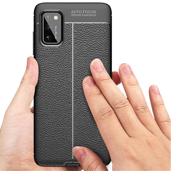 Samsung Galaxy A41 - Stilsäkert Litchi-Läder Design Skal