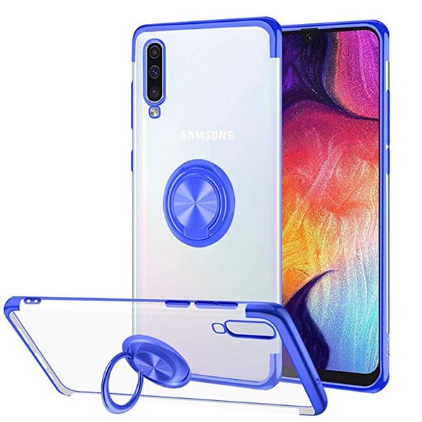 Samsung Galaxy A70 - Smart Silikonskal med Ringhållare