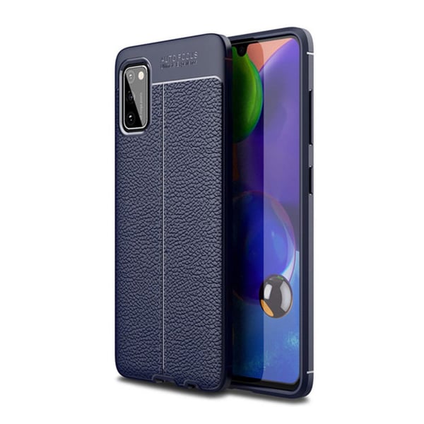Samsung Galaxy A41 - Stilsäkert Litchi-Läder Design Skal