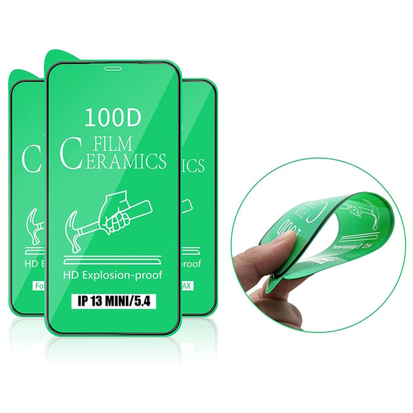 3-PACK iPhone 13 Mini Keramiskt Skärmskydd HD 0,3mm