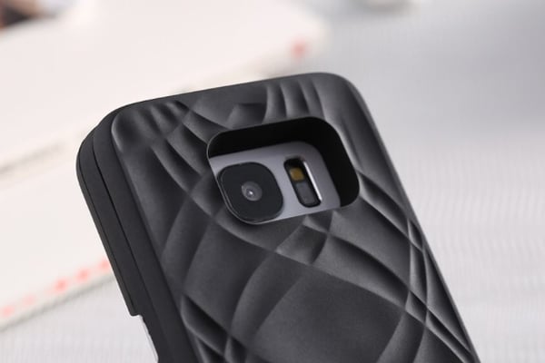 Samsung Galaxy S7 - Skal med Spegel samt Korthållare på baksidan