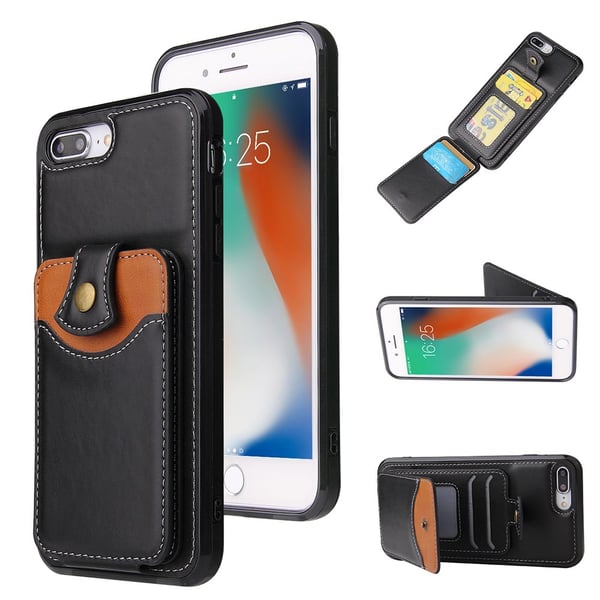 iPhone 8 Plus - Effektfullt Skal med Korthållare