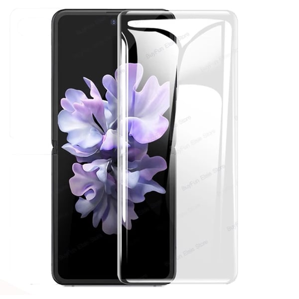 Galaxy Z Flip - Skärmskydd 3 in 1 Hydrogel (Fram- & Baksida)