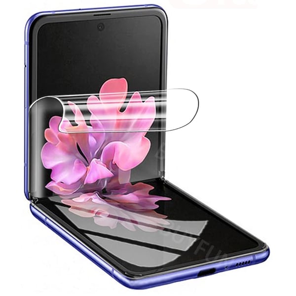 Galaxy Z Flip - Skärmskydd 3 in 1 Hydrogel (Fram- & Baksida)