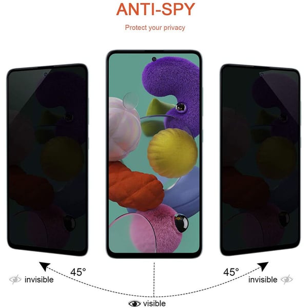 Anti Spy härdat glas skärmskydd för Samsung Galaxy A35 5G