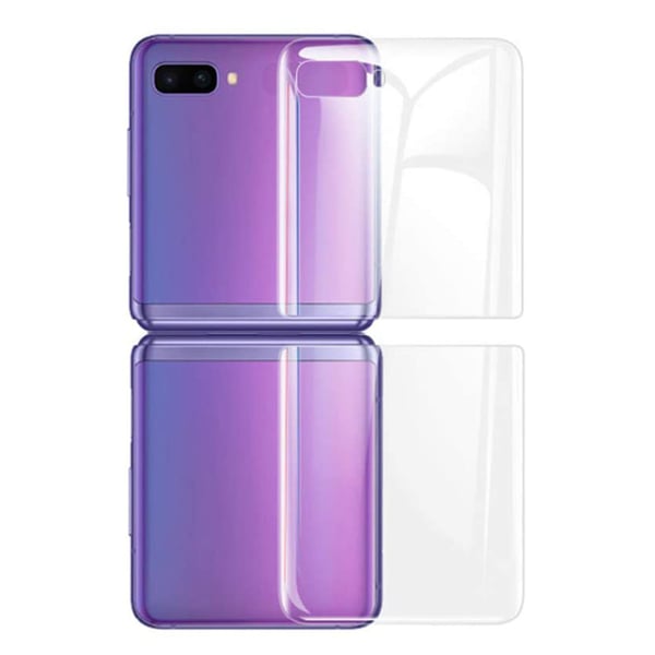 3-PACK Galaxy Z Flip - Skärmskydd 3 in 1 Hydrogel (Fram + Bak)