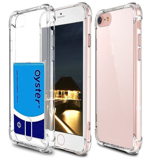 iPhone 6/6S PLUS - Stötdämpande Floveme Skal med Korthållare