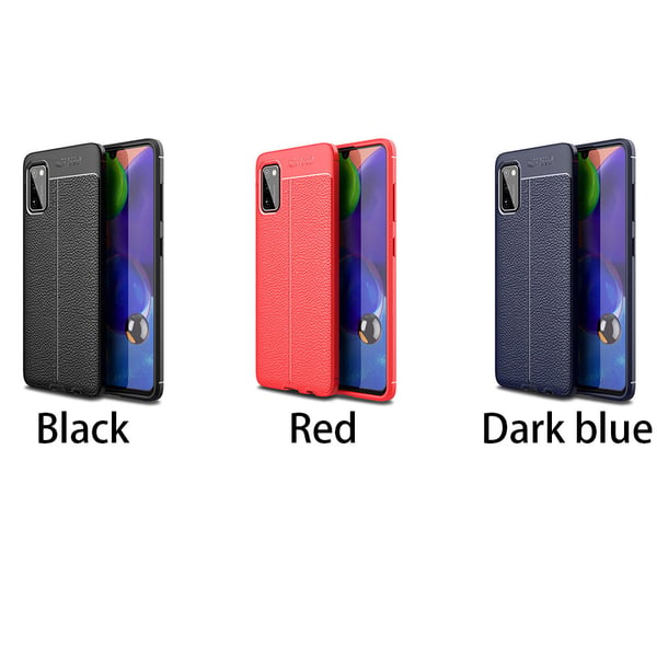 Samsung Galaxy A41 - Stilsäkert Litchi-Läder Design Skal